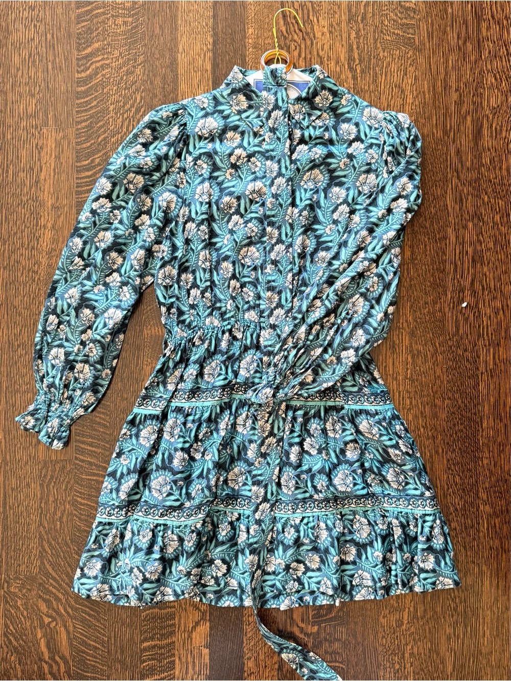 Omika belted floral Mini Dress